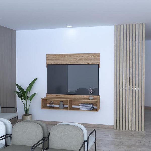 Mueble Multiusos Dakota, Miel, con Espacio Para Televisor de Hasta 60 Pulgadas - VIRTUAL MUEBLES