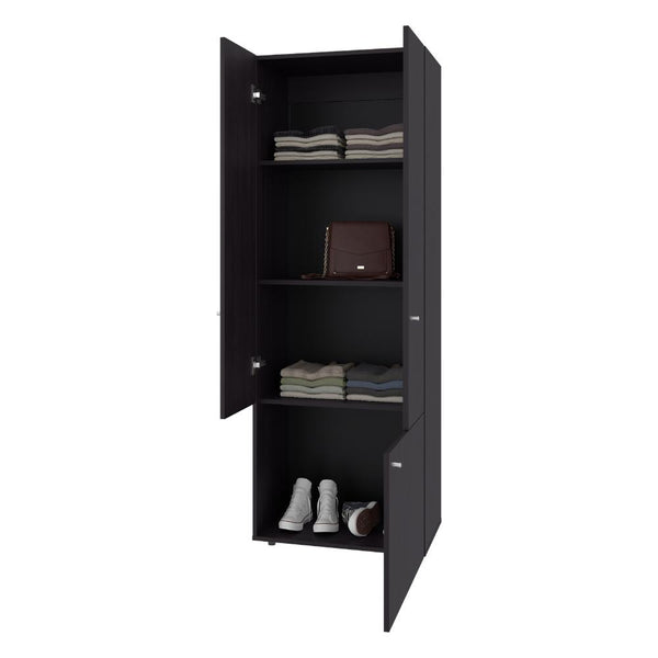 Closet Beico II, Wengue, con tres Puertas Abatibles y tres entrepaños ZF