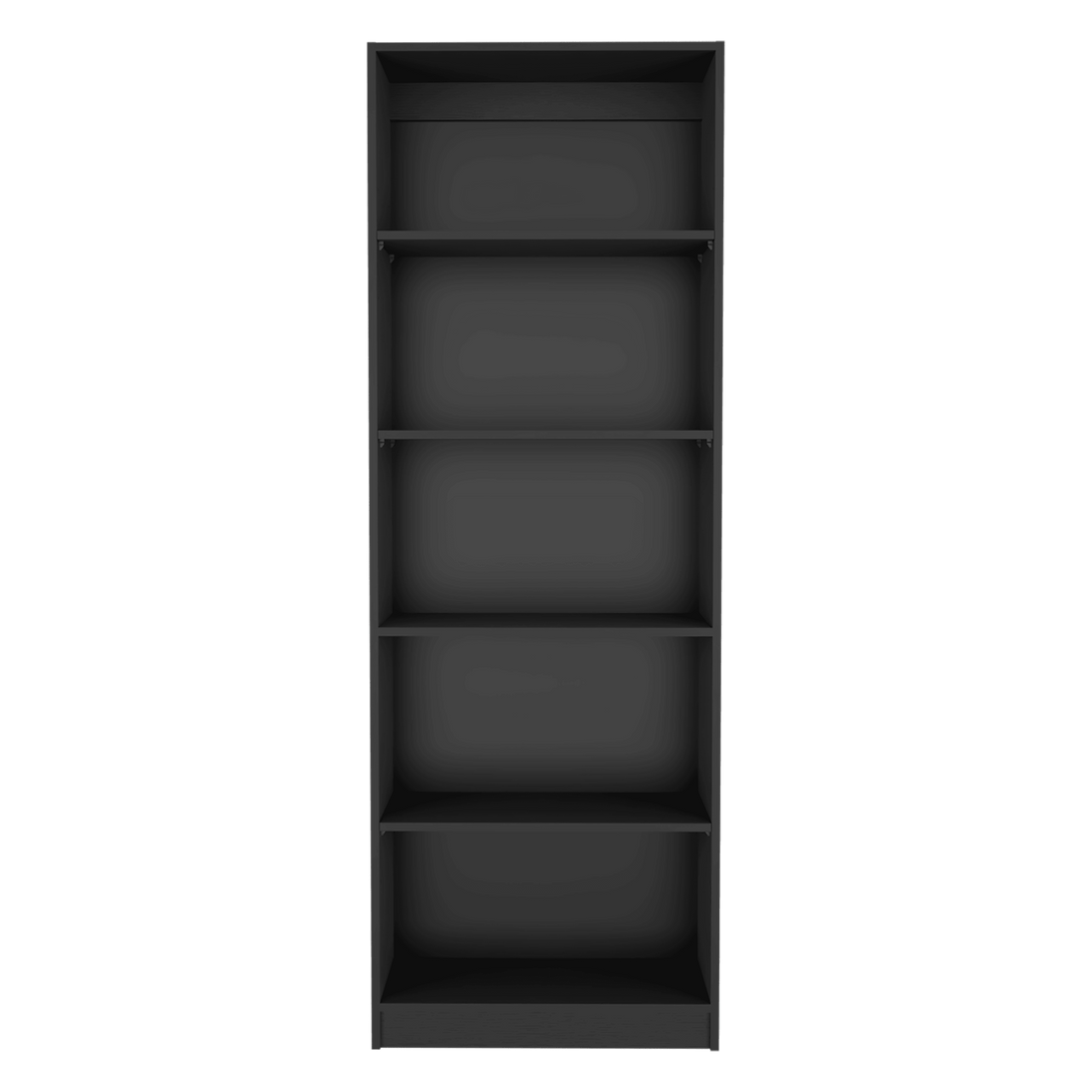 Biblioteca Home, Wengue, con Cinco Entrepaños - VIRTUAL MUEBLES