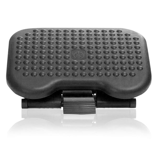 Descansapies Graduable 3 Alturas de Plástico, Negro