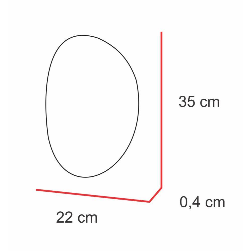 Espejo Gocce, con formas en gotas - VIRTUAL MUEBLES