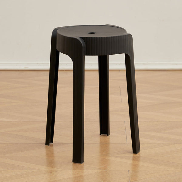 Butaco Apilable Maison, Color Negro, Diseño Moderno