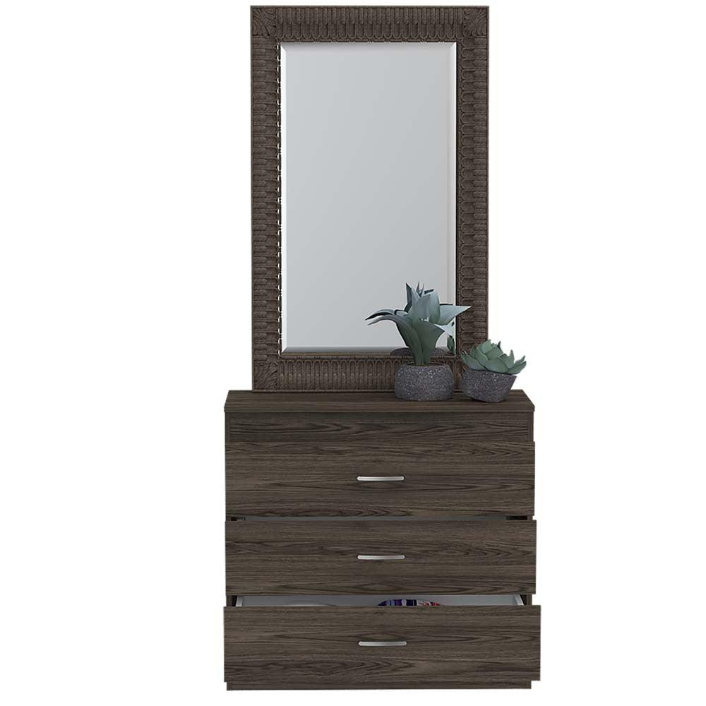 Organizador Conor color Chocolate y Blanco para Habitación.